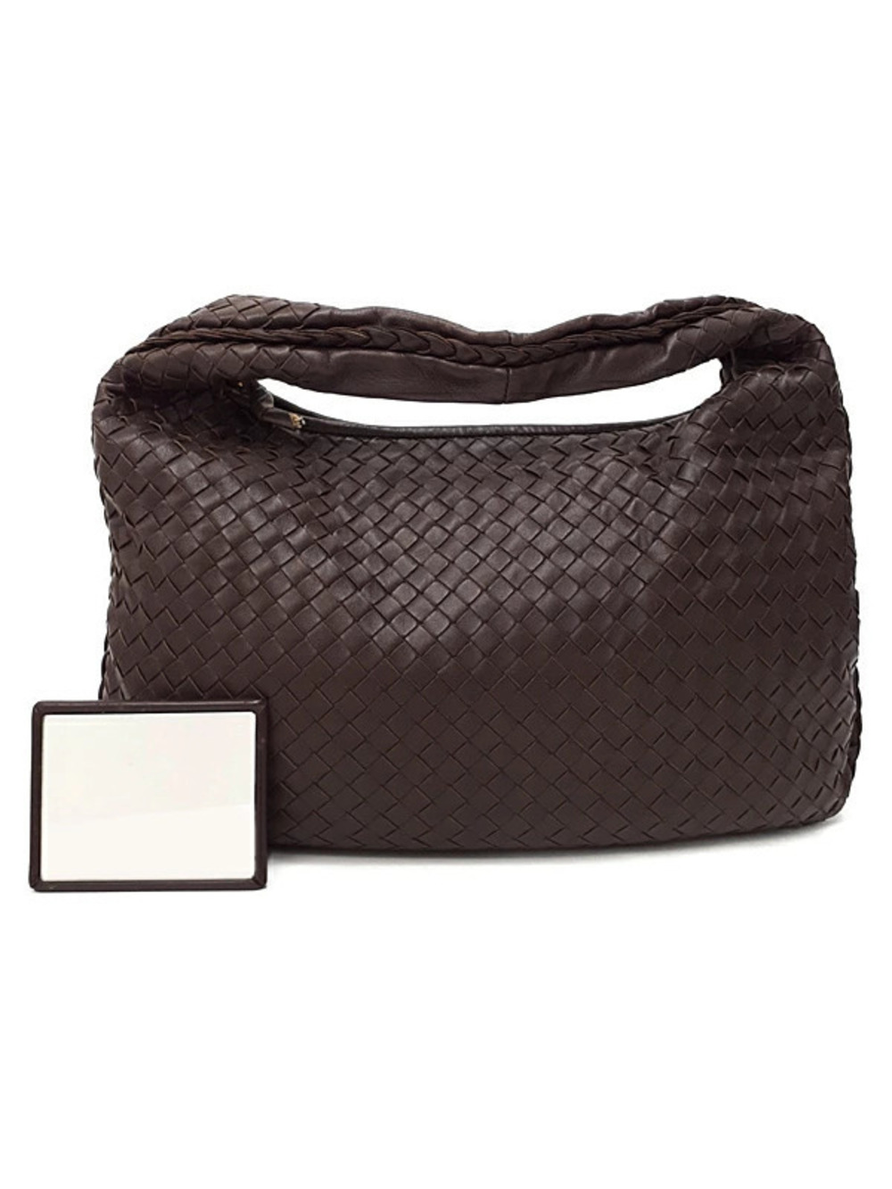 Bottega Veneta Intrecciato Veneta Hobo Bag woven nappa leather Brown